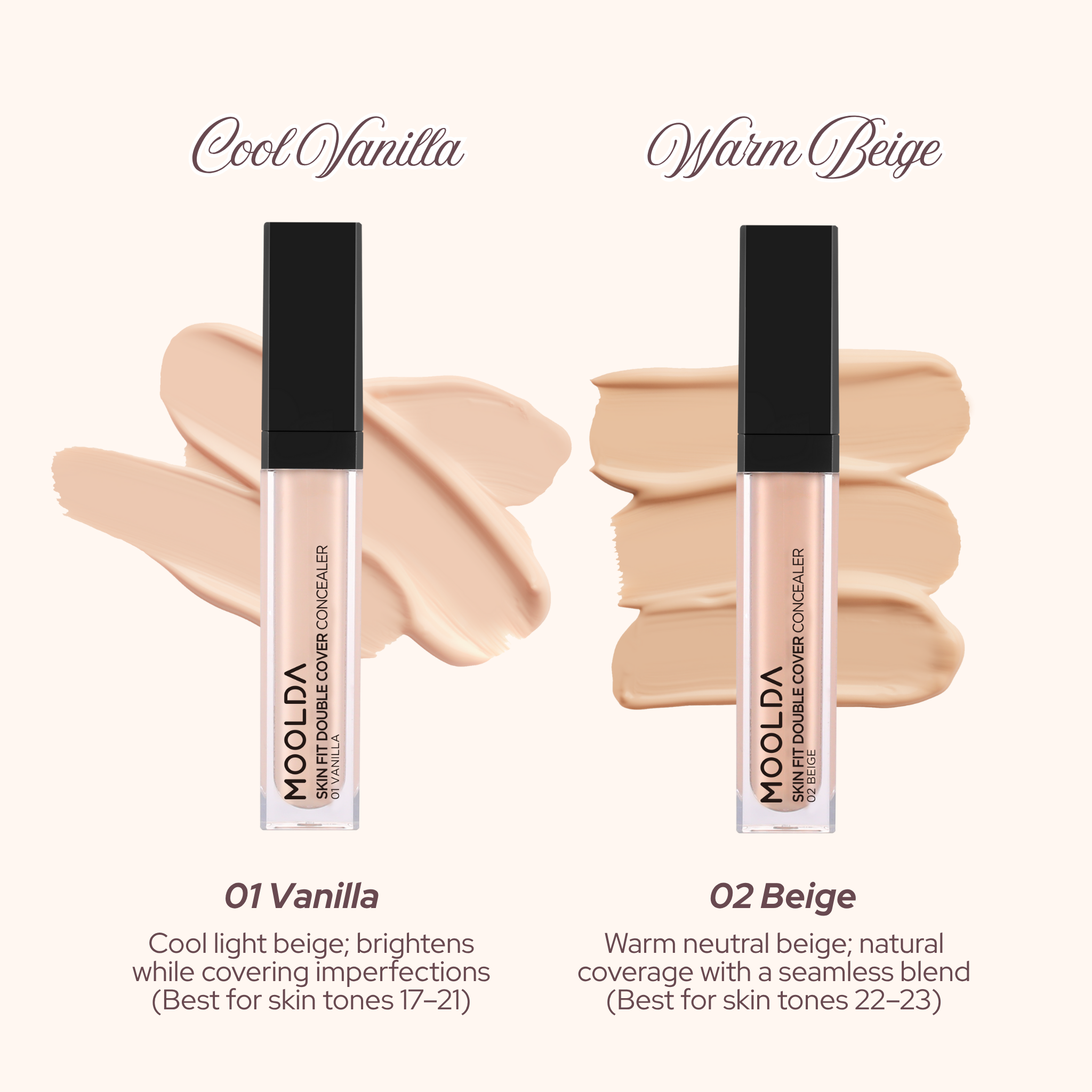 MOOLDA Skin Fit Double Cover Concealer 